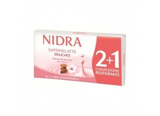 NIDRA SAPONE SOLIDO 3PEZZI  MANDORLA