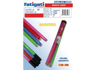 FATIGATI MANICI SCOPA LEGNO 130CM COLOR