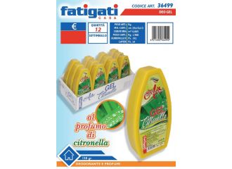 FATIGATI DEO AMBIENTE GEL 150GR CITRONELLA