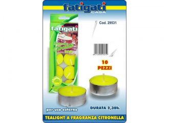 FATIGATI CANDELA CITRONELLA 10PEZZI  T LIGHT