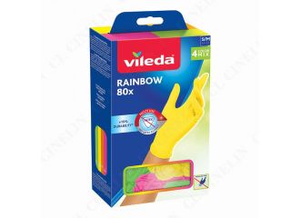 GUANTI VILEDA COLORS NITRILE 80PEZZI  P/MED