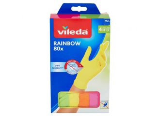 GUANTI VILEDA COLORS NITRILE 80PEZZI  MED/GR