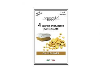 CAMOMILLA BUSTE PROFUMATA ARMADIO 4PEZZI  GOLD