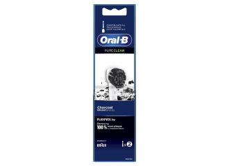 ORAL B SPAZZOLINO ELETTRICO RICARICA 2PEZZI  CARBONE