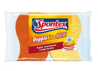 SPONTEX SPUGNA+RETINA DOPPIOUSO HOT 2PEZZI