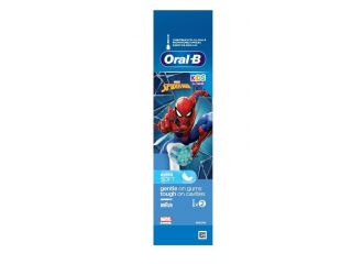 ORAL B SPAZZOLINO ELETTRICO RICARICA 2PEZZI  SPIDERMAN