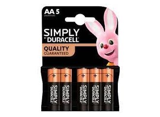 DURACELL SIMPLY STILO X 5 AA