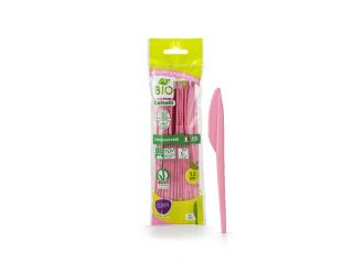 CLENDY BIO COLTELLI 12PEZZI  ROSA