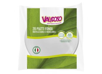 VALIDOSO PIATTI RIUTILIZZ 20PEZZI  FONDI