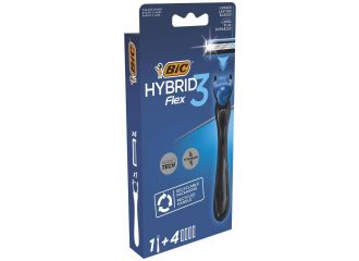 BIC HYBRID FLEX 3 RASOIO+4 RIC