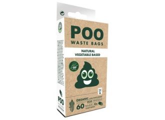 POO WASTE BAGS SACCHETTI IGIENICI A BASE VEGETALE CF. (4X15) PZ SENZA PROFUMO