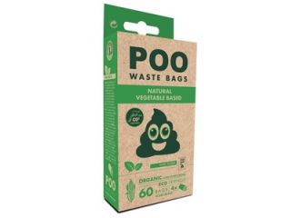 POO WASTE BAGS SACCHETTI IGIENICI A BASE VEGETALE CF. (4X15) PZ PROFUMO MENTA