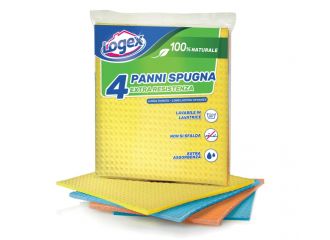 LOGEX PANNO IN SPUGNA 18X30 CM CF. 4 PZ (COLORI ASSORTITI)