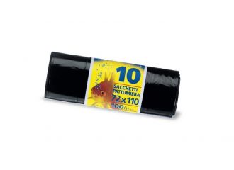 ROTOLO PATTUMIERA NERO 72X110 PZ. 10