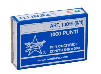 ZENITH PUNTI METALLICI 6/4 CF. (10.000 PUNTI)