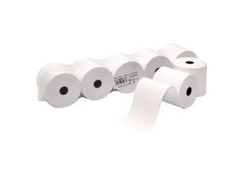 CARTA IN ROTOLO PURA CELLULOSA PER CALCOLATRICI 57 MM X 65 MM BIANCO CF. (5 ROTOLI)