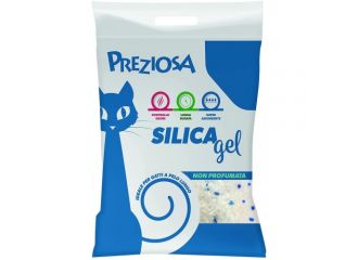 PREZIOSA GATTO LETTIERA IGIENICA SILICA GEL NON PROFUMATA 4 KG