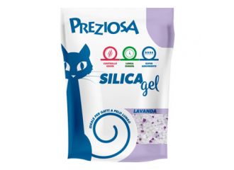 PREZIOSA GATTO LETTIERA IGIENICA SILICA GEL LAVANDA 2,25 KG