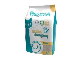 PREZIOSA GATTO LETTIERA IGIENICA ULTRA CLUMPING TALCO 5 LT