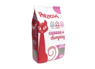 PREZIOSA GATTO LETTIERA IGIENICA CANADA CLUMPING TALCO DELICATO 10 KG